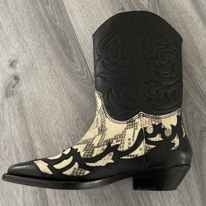Real Leather Cowboy Boots